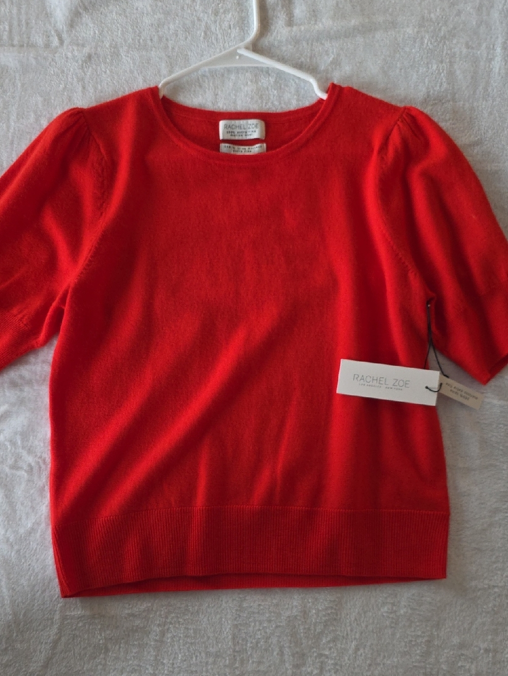 Rachel ROY ultra fine merino wool short sleeved sweater! M
